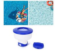 HUSHUI Distributeur de Piscine Flottant en PVC de 8 Pouces, Alimentation Automatique et Durable en Chlore pour Utilisation en Spa et en Piscine