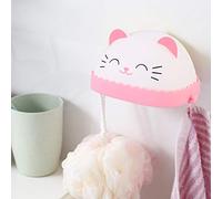 HUSHUI Distributeur de Porte-savon en Forme D'animal de Dessin animé sans Perçage, Boîte de Rangement pour Salle de Bain D'enfants - Design Mignon, Montage Mural, Matériau PP Durable, 14 X 8,3 Cm