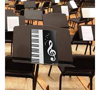 HUSHUI Dossier de Partition Musicale A4, Durable et Léger pour Pianistes, Matériau PP Non Toxique, 4 Pages pour le Rangement du Piano