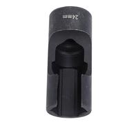 HUSHUI Douille de Conduite de Carburant, 1/2in Drive Clé en Acier au Chrome Vanadium pour le Retrait des Fixations, avec Prise Sécurisée pour les Lignes D'injecteur Tuyaux Pliés (24 mm)