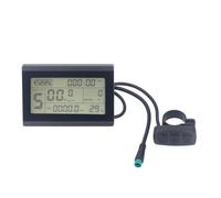 HUSHUI Écran LCD pour Vélo électrique, Rétro-éclairage étanche avec Fonction de Conduite Nocturne pour Vélo de Montagne électrique, Panneau de Commande à 5 Broches