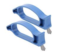 HUSHUI Ensemble D'aiguiseur de Couteaux de Pêche, 2 Pièces Compacts et Durables pour les Amateurs de Pêche sur Glace, Bleu, 10 Cm/3,9 Pouces