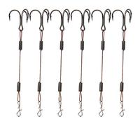 HUSHUI Ensemble D'appâts pour Hameçons, Hameçons Barbelés Compacts et Durables, Idéal pour la Pêche, 2 Ensembles de 6 en Acier au Carbone, Outil de Pêche Portable