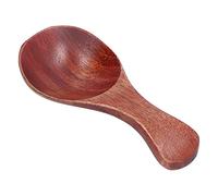 HUSHUI Ensemble de 10 Cuillères en Bois, Mini Cuillères D'assaisonnement pour la Cuisine, 8cm de Long, en Bois laqué Naturel, Parfaites pour les épices et la Confiture