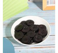 HUSHUI Ensemble de Boutons Ronds en Bois, 30 Pièces, étanches, pour L'artisanat de Couture, Accessoires pour Vêtements, Bois Durable de 40mm