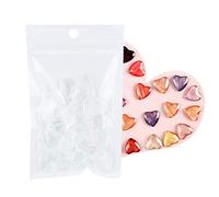 HUSHUI Ensemble de Cartes de Couleurs de Vernis à Ongles Transparents de 50 Pièces pour une Sélection et une Comparaison Faciles des Vernis à Gel, Matériau en Verre, adapté aux Professionnels et à