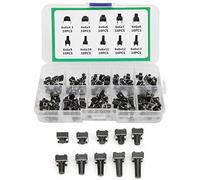 HUSHUI Ensemble de Commutateurs à Bouton-poussoir Tactile, 100 Pièces, pour Commande électronique, Mini Commutateurs pour TV, Ordinateur, Audio, 6x6x4.3mm à 6x6x13mm