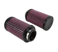 HUSHUI Ensemble de Filtres à Air 26 Mm, Kit de Remplacement Durable pour Banshee 350, Garantit des Performances Fiables du Moteur, Comprend 2 Pièces avec Pinces