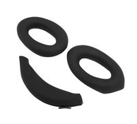 HUSHUI Ensemble de Housses de Coussinets Housse de Protection en Silicone pour Casque WH-1000XM4 WH-1000XM3 Confortable et Facile à Installer 2 Unités (Noire)