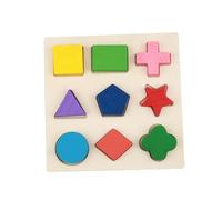 HUSHUI Ensemble de Jouets éducatifs en Blocs Géométriques pour Enfants, pour L'apprentissage Précoce et Le Développement du Cerveau, Fabriqués à Partir de Bois Naturel Non Toxique (Une Partie)