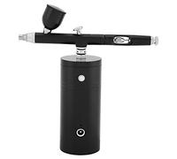 HUSHUI Ensemble de Mini Pistolets de Pulvérisation à Compresseur d'air de 0,3 Mm, alimenté par USB pour Les Artistes et Les Amateurs de Modèles, en Aluminium Durable, capacité de 7 CC
