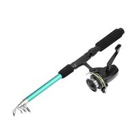 HUSHUI Ensemble de Moulinet de Canne à Pêche, Kit combiné en Fiber de Carbone Durable pour Débutants et Passionnés, 1.6m avec Accessoires de Flotteur