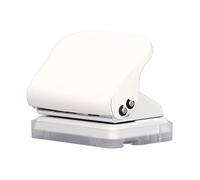HUSHUI Ensemble de Perforatrices avec Règle pour un Positionnement Rapide et une Reliure Facile à Faire Soi-même, Parfait pour la Maison et le Bureau, Perforatrice Compacte à 3 Trous en Métal