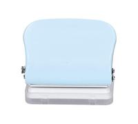 HUSHUI Ensemble de Perforatrices avec Règle pour un Positionnement Rapide et une Reliure Facile à Faire Soi-même, Parfait pour la Maison et le Bureau, Perforatrice Compacte à 3 Trous en Métal (Bleu