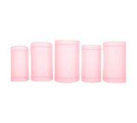 HUSHUI Ensemble de Protection de Membrane de Flûte, 5 Pièces, pour Instruments Traditionnels Chinois, Accessoires ABS Durables en Plusieurs Couleurs (Rose)