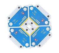 HUSHUI Ensemble de Supports Magnétiques de Soudage, 4 Pièces avec Forte Aspiration de 28lb pour un Positionnement et une Fixation Précis du Métal