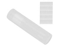 HUSHUI Ensemble de Tubes de Baume à Lèvres Vides, Conteneurs Translucides de Tubes de Rouge à Lèvres pour L'artisanat de Maquillage, Taille 5ml, Parfait pour Les Voyages, 50 Pièces
