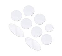 HUSHUI Ensemble D'incrustations de Boutons de e Saxophone, Belle Coque Blanche de Remplacement Décorative pour Saxophone Alto Tenor Soprano 9 Pièces