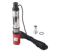 HUSHUI Équipement Hydraulique Pompe de Puits Profond DC 48 V Haute Levée 55 M Grande Pompe à Batterie Solaire à Moteur en Laiton de 5 M³/h avec Flottante Anti-sable pour Alimentation