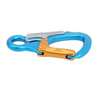 HUSHUI, Escalade en Acier Inoxydable en Aluminium D'aviation 35KN avec Verrou de sécurité et Conception Anti-Crochet, pour Les Opérations d'alpinisme, d'escalade, de Spéléologie à (Bleu Ciel)