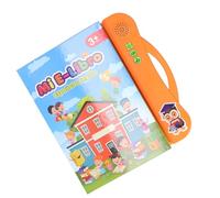 HUSHUI Espagnol Anglais Enfants Lecture Précoce EBook Jouet Machine d'apprentissage Multifonctionnelle pour Les Enfants de 3 Ans et Plus ABS 10 X 9,4 Pouces (Orange)