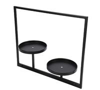 HUSHUI Étagère à Plantes Flottantes, Porte-plante à Cadre D'image en Métal Moderne, Support de Sauvegarde de L'espace, pour la Décoration des Fenêtres Murales