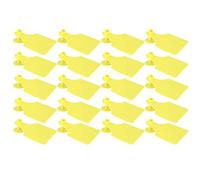 HUSHUI Étiquettes D'oreille de Bétail, étiquettes D'identification D'animaux en Matériau PP pour Chèvres, Moutons, Bovins, Porcs, avec des Couleurs Vives pour le Suivi de la Vaccination (L)