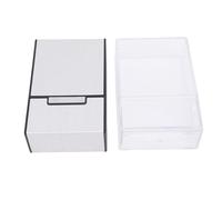HUSHUI Étui Porte-badge d'identité étanche, Mini Porte-cartes en Plastique Dur et en Acier Inoxydable avec étui Transparent et Métallique, pour le Camping en Plein Air, les Voyages,
