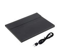 HUSHUI Étui pour Clavier Détachable sans Fil, avec Rétro-éclairage, Protection Contre Les Chocs, pour Tab S7 11 Pouces, en Cuir PU, Design élégant (Noire)