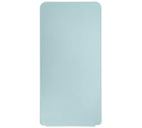 HUSHUI Étui pour Clavier K380, Fin, Portable, étanche, Design élégant, Rangement pour Clavier, Manchon de Protection en Faux Cuir (Bleu Clair + Argent)