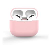 HUSHUI Étui pour écouteurs sans Fil Bluetooth, Couverture Souple Ultra Fine en Silicone Liquide pour écouteurs 3 Charge Pratique, Transport Portable (Rose)