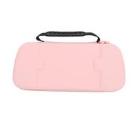 HUSHUI Étui Rigide, Coque de Protection Personnalisée avec Support Pliable pour ROG Ally X 2024 RC72LA, ROG Ally 2023 RC71L et Claw A1M, Matériau PU avec Poches de Rangement (Rose)