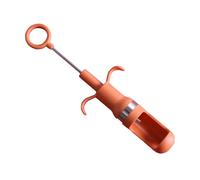 HUSHUI Évideur de Dattes Rouges Dénoyauteur à Jujubes Efficace et Portable pour un Retrait Rapide du Noyau en Cuisine - Fabriqué en PP et Acier Inoxydable, 1 unité (Orange)