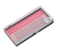 HUSHUI Extensions de Faux Cils Individuels 60 Pièces, Cils en Grappe Naturels de 0,07 Mm, Outil de Greffage pour Applications Cosmétiques Professionnelles, Vison imité (12mm)