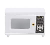 HUSHUI Four à Micro-Ondes pour Maison de Poupée 1:12, Mini Appareil de Cuisine pour Décoration de Chambre d'enfants, Modèle en Bois 6.3x4x2.7cm