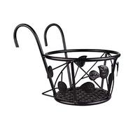 HUSHUI Garde-Corps Suspendus paniers de jardinière en Fer Support de Pot de Fleur, Rail de clôture en métal de Suspension pour clôture de Porche de Balcon de Patio