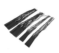 HUSHUI Glands de Levier D'embrayage de Frein de Moto Universels, Housses de Poignée élégantes en Faux Cuir pour 7/8 Pouces et 1 Pouces, 2 Unités (Noire)