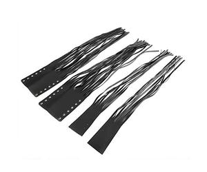 HUSHUI Glands de Levier D'embrayage de Frein de Moto Universels, Housses de Poignée élégantes en Faux Cuir pour 7/8 Pouces et 1 Pouces, 2 Unités (Noire)