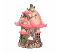 HUSHUI GNOME Fée Maison Résine Antipoussière Étanche Jardin Gnomes Maison Figurine pour Cour Pelouse Décor Extérieur
