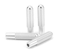 HUSHUI Goupille de Verrouillage de Porte de Voiture de Remplacement, 4 Pièces, pour Nouvelle GLC, Alliage D'aluminium de Haute qualité Argent