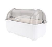 HUSHUI Grand Rack de Séchage à Plat Gris Supplémentaire avec Trous Drainant et Fonction D'épreuve de Poussière, pour Le Porte-sécheur de Bouteille de Sauvegarde de l'espace, Comptoir