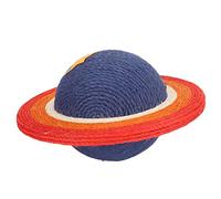 HUSHUI Grattoir à Chat en Sisal Naturel, Jouet à Gratter Durable en Forme de Planète Amusante pour Chats, Soulage L'ennui 21cm/8,3 Pouces