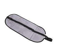 HUSHUI Hamac de Pied d'avion, Repose-Pieds Portable à Sangle Réglable avec Tissu en Peluche Doux, pour Les Voyages, Le Bureau et Les Longs Vols (Noir)