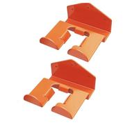 HUSHUI Hangage Mural de Coupe-Herbe en Acier, Charge Maximale de 50 Livres, Rack à Outils électriques Orange pour L'organisateur de Garage avec Accessoires, Stockage Mural de