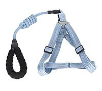 HUSHUI Harnais Réglable pour Chien avec Laisse pour Une Marche en Toute sécurité, Conception Anti-évasion, Polyester Bleu Durable pour Toutes Les Races, 2 Unités (XL (Convient pour 45 à 60 Livres))