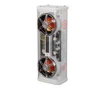 HUSHUI Haut-Parleur Bluetooth Transparent avec Lumières Colorées et Caisson de Basses 2x5 W pour Les Fêtes à la Maison et Les Voyages (Blanche)