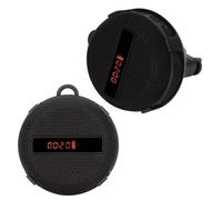 HUSHUI Haut-Parleur de Vélo Bluetooth 5.3 avec Caractéristiques étanches et Résistantes aux Chocs IP65 pour L'équitation en Extérieur, Noir, 1 unité