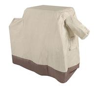 HUSHUI Housse de Barbecue 420D Résistante aux Intempéries et Imperméable pour Barbecue D'extérieur pour Salon et Balcon Beige Marron 104 X 68,5 X 124 Cm