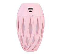 HUSHUI Humidificateur de Fleur D'olivier 300ml, Veilleuse LED, Mini Ventilateur pour Chambre à Coucher et Bureau, Décoration en Plastique Rose (Rose)
