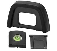 HUSHUI Œilleton de Viseur D'oculaire D'appareil Photo, Protecteur de Viseur en Caoutchouc Plastique, Couvercle de Griffe Froide avec Dispositif de Niveau, pour D7200 D750 D5100 D600